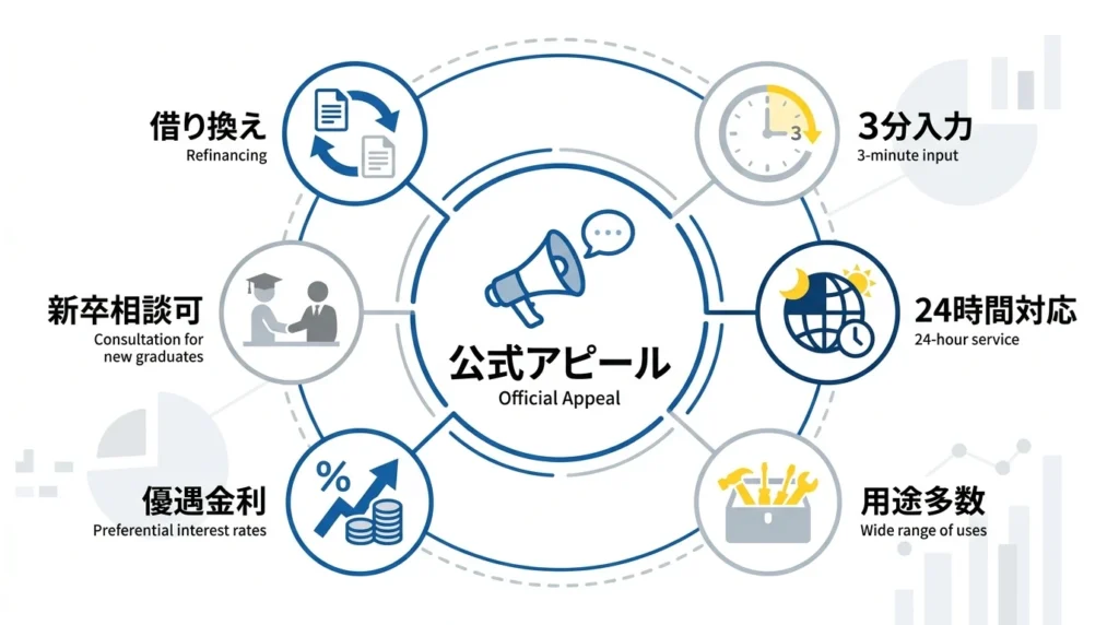中国銀行マイカーローンの公式アピールを整理した図解