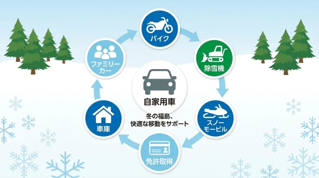 車や除雪機などマイカーローンの使いみち