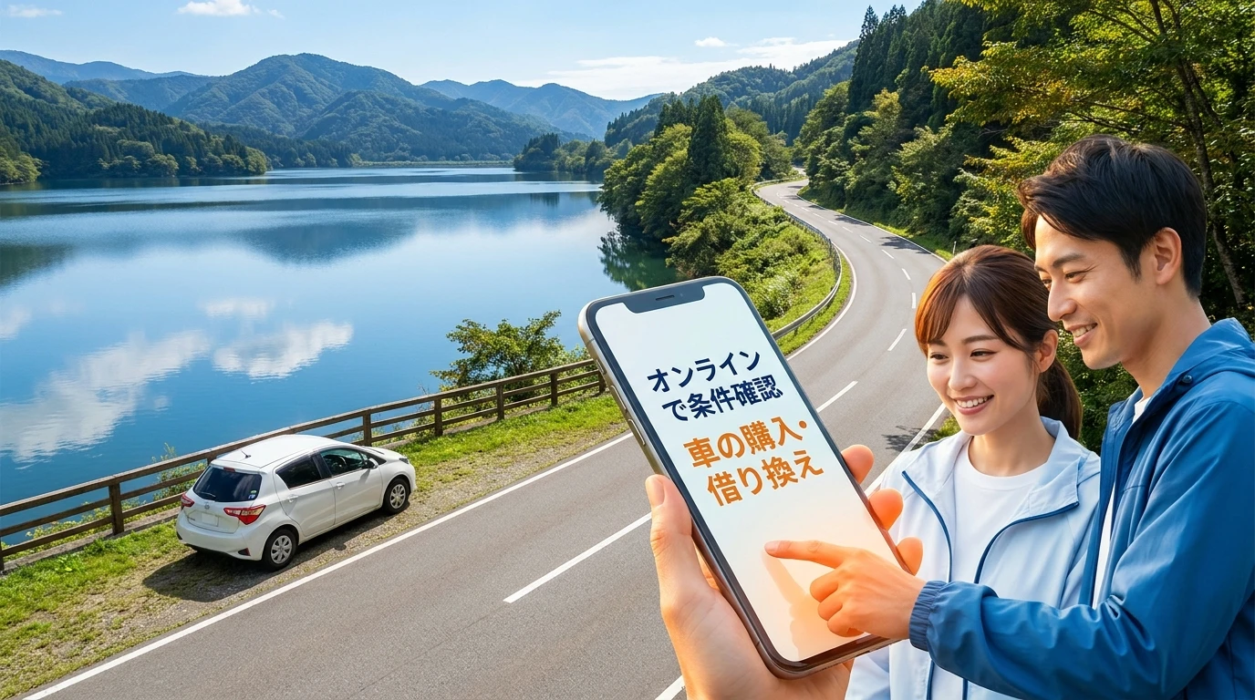 山陰合同銀行マイカーローンのWeb申込と使いみちを確認する家族